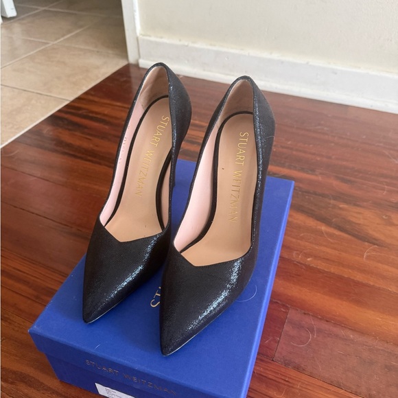 Stuart Weitzman Black Pointed Toe Heels - Picture 6 of 6